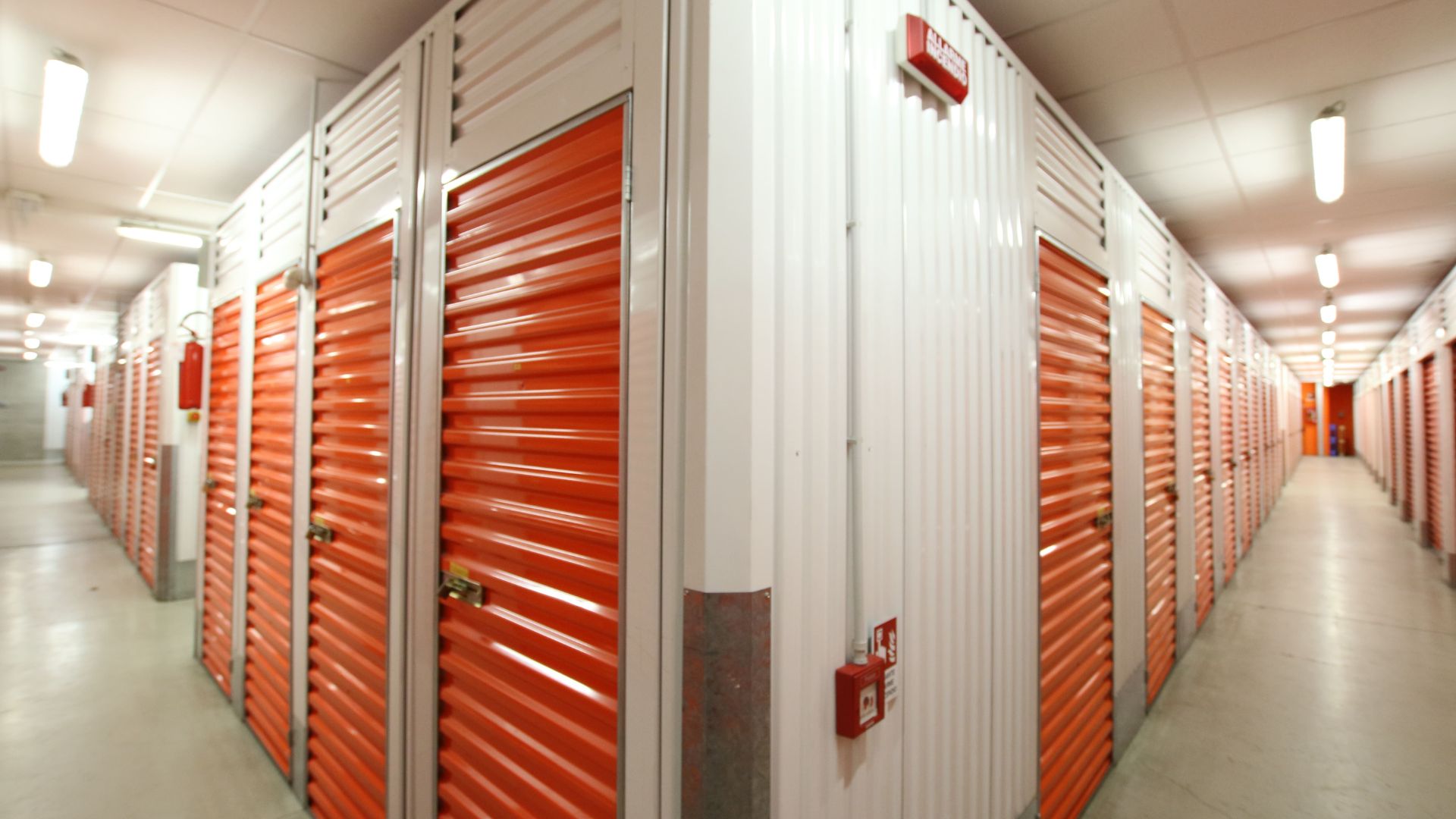 I corridoi in Maxicubo SelfStorage Bergamo